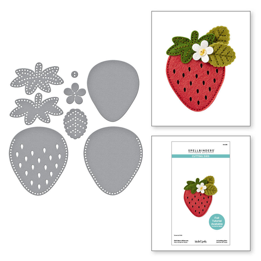 Felt Berry Blossom Etched Dies by Nichol Spohr