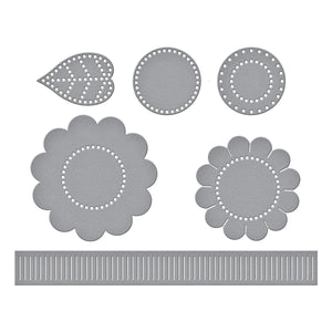 Felt Sunflower Bloom Etched Dies by Nichol Spohr