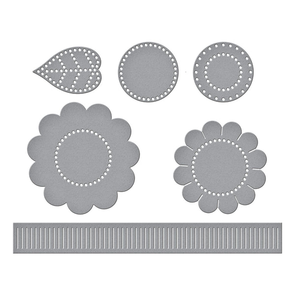 Felt Sunflower Bloom Etched Dies by Nichol Spohr
