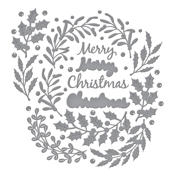 Seasonal Wreath Foliage Etched Dies by Suzanne Hue
