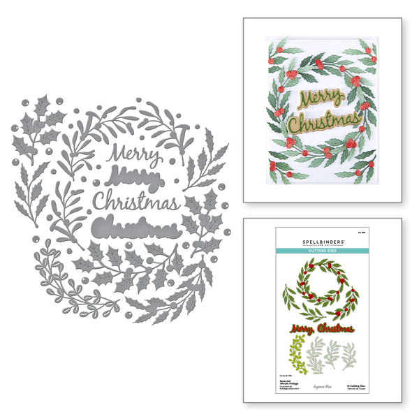 Seasonal Wreath Foliage Etched Dies by Suzanne Hue