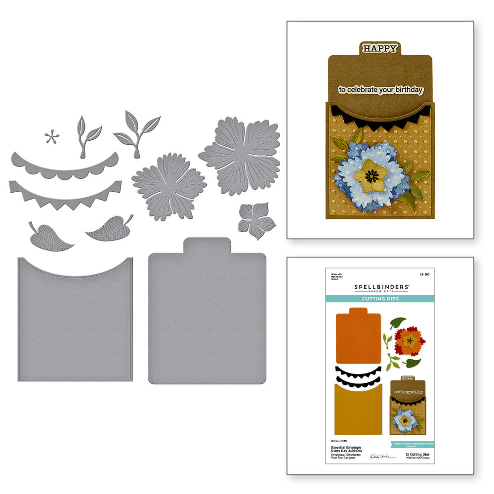Essential Envelope Every Day Add-Ons Etched Dies by Wendy Vecchi
