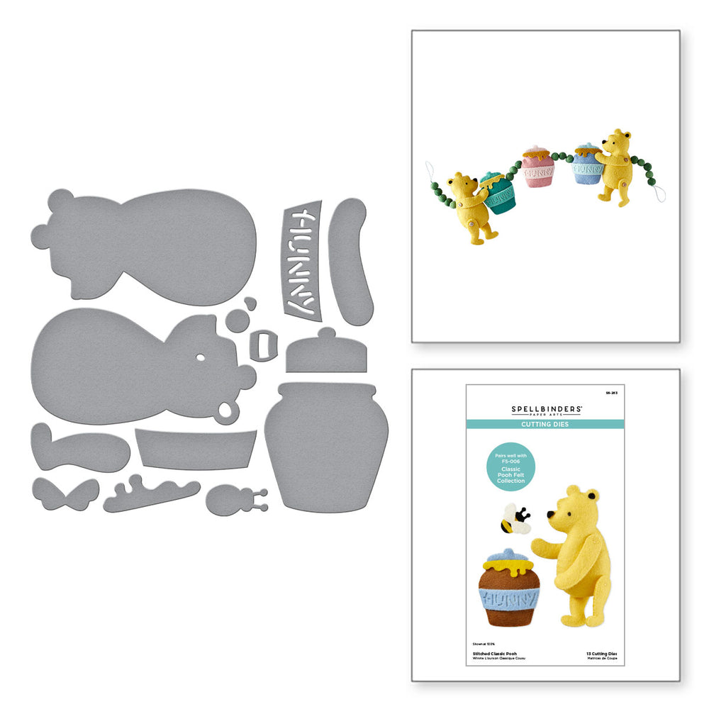 Stitched Classic Pooh Etched Dies