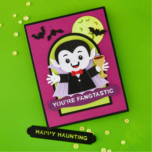 Spooky Sentiments Press + Foil Plate & Die Set by Simon Hurley