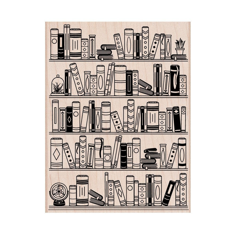 Hero Arts Bookcase Wood Stamps