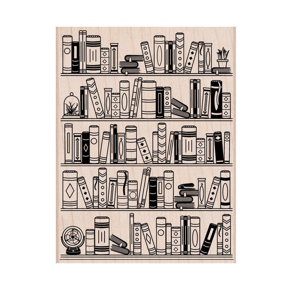 Hero Arts Bookcase Wood Stamps