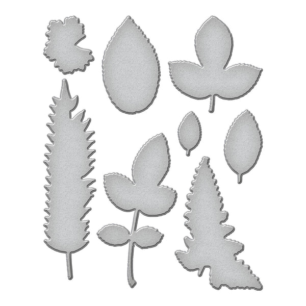 Leaf Prints Etched Dies for Coordinating Stamp Set by Simon Hurley