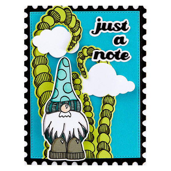No Place Like Gnome Etched Dies for Coordinating Stamp Set by Dyan Reaveley