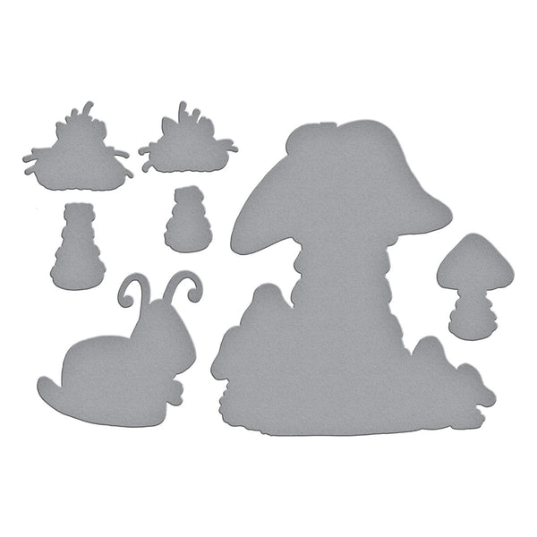 Toadstool Tales Etched Dies for Coordinating Stamp Set by Dyan Reaveley