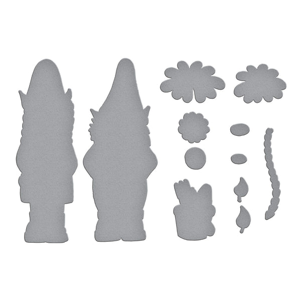 Gnome Sweet Gnome Etched Dies for Coordinating Stamp Set by Dyan Reaveley