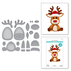 Felt Reindeer Etched Dies from the Felt Stitch & Create Collection by Nichol Spohr