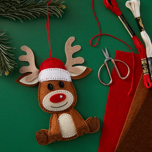 Felt Reindeer Etched Dies from the Felt Stitch & Create Collection by Nichol Spohr