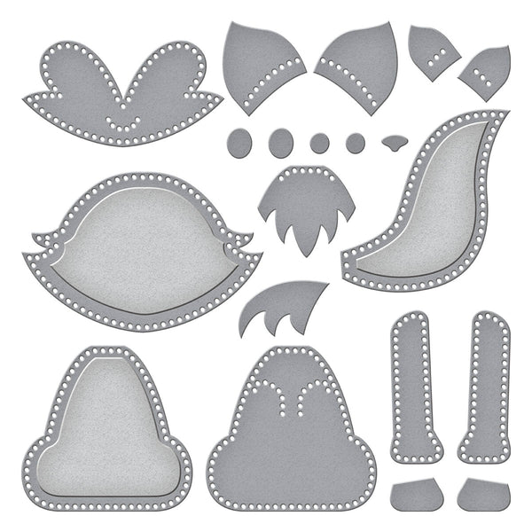 Felt Forest Fox Etched Dies by Nichol Spohr
