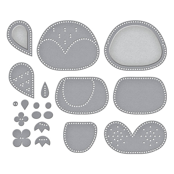 Felt Snowy Owl Etched Dies from the Felt Stitch & Create Collection by Nichol Spohr