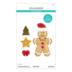 Felt Gingerbread Boy & Girl Etched Dies from the Felt Stitch & Create Collection by Nichol Spohr
