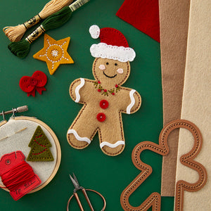 Felt Gingerbread Boy & Girl Etched Dies from the Felt Stitch & Create Collection by Nichol Spohr