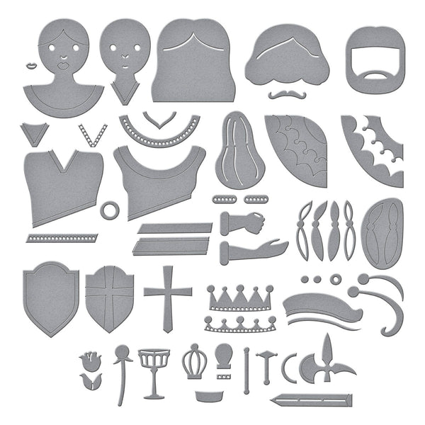 Reversible Royal Court Etched Dies by Jaycee Gaspar