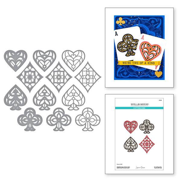 Kaleidoscope Noble Suits Etched Dies by Jaycee Gaspar