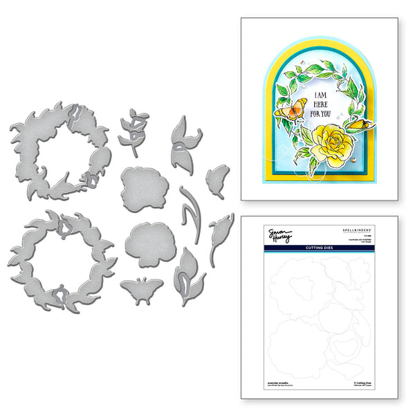 Everyday Wreaths Etched Dies by Simon Hurley