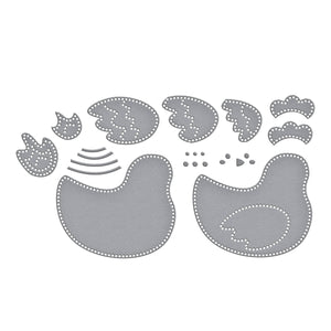 Felt Cozy Cluck Etched Dies by Nichol Spohr