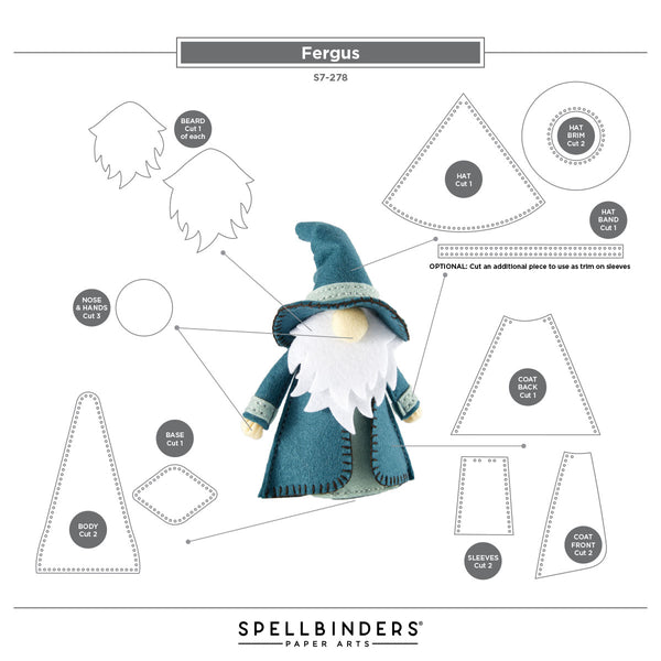 Fergus 3D Felt Decor Die Collection Bundle by Sandi MacIver