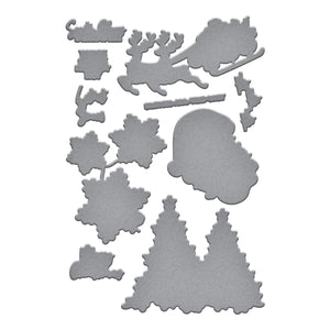 Ho Ho Ho Etched Dies for Coordinating Stamp Set by Simon Hurley