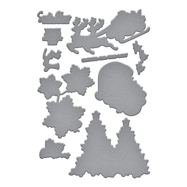 Ho Ho Ho Etched Dies for Coordinating Stamp Set by Simon Hurley