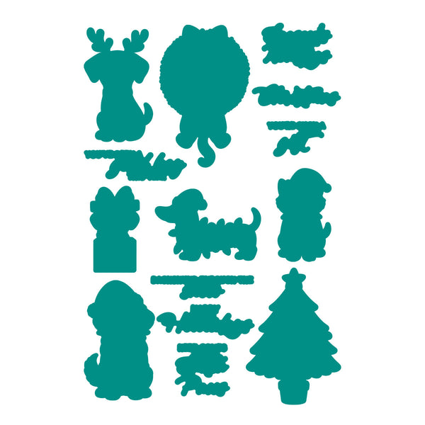 Christmas Pets Etched Dies for Coordinating Stamp Set by Simon Hurley