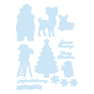 Polar Friends Etched Dies for Coordinating Stamp Set by Simon Hurley