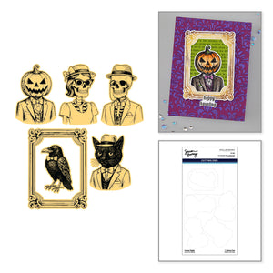 Framed Frights Etched Dies for Coordinating Stamp Set by Simon Hurley