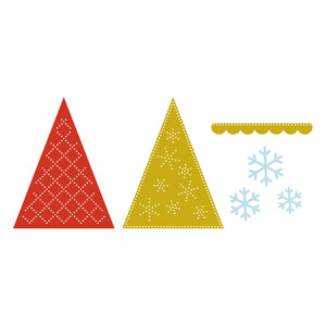 Felt Festive Trees Etched Dies by Nichol Spohr