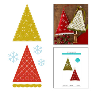 Felt Festive Trees Etched Dies by Nichol Spohr