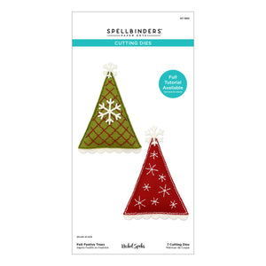 Felt Festive Trees Etched Dies by Nichol Spohr