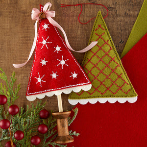 Felt Festive Trees Etched Dies by Nichol Spohr