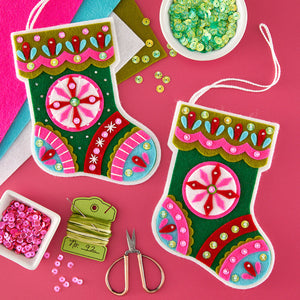 Festive Stocking Etched Dies by Lolli & Grace