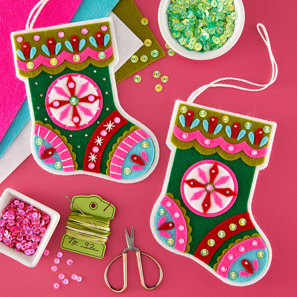 Festive Stocking Etched Dies by Lolli & Grace