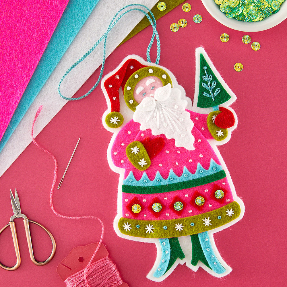 Festive Santa Etched Dies by Lolli & Grace