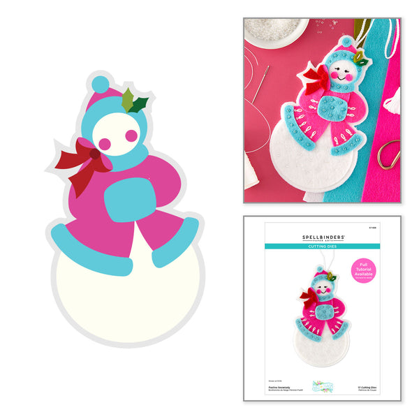 Festive Snowlady Etched Dies by Lolli & Grace
