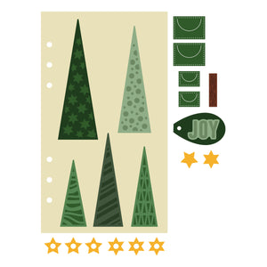 Holiday Tree Page Etched Dies by Esther Glas - Nov 19 Consumer Launch Date