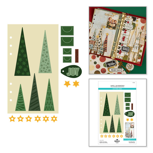 Holiday Tree Page Etched Dies by Esther Glas - Nov 19 Consumer Launch Date