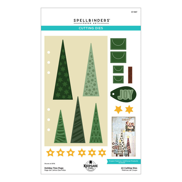 Holiday Tree Page Etched Dies by Esther Glas - Nov 19 Consumer Launch Date