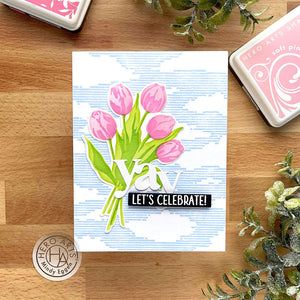 Hero Arts Color Layering Tulip Bouquet Stencils