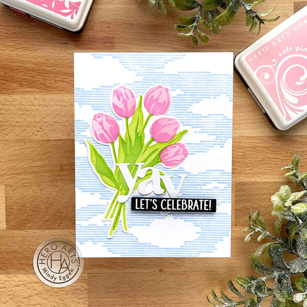 Hero Arts Color Layering Tulip Bouquet Stencils