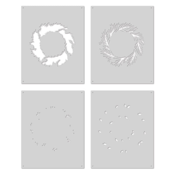 Hero Arts Color Layering Wreath Stencils