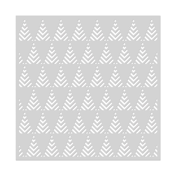 Hero Arts ZigZag Trees Stencils