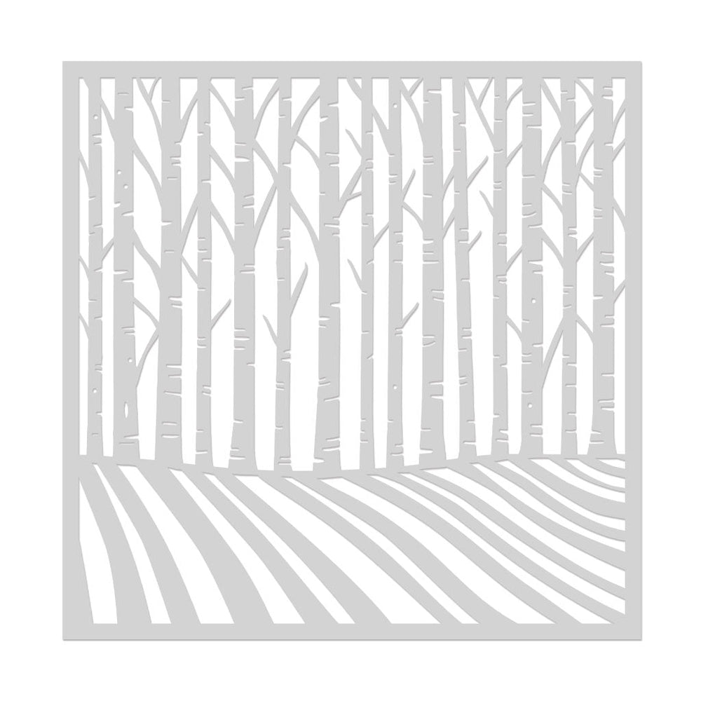 Hero Arts Birch Trees Stencil
