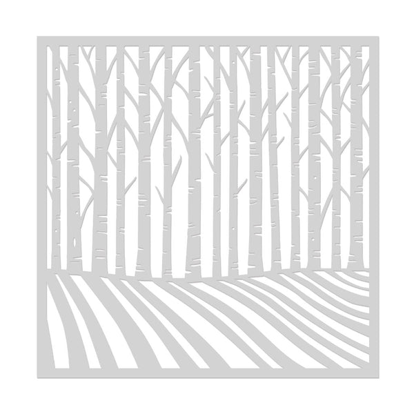 Hero Arts Birch Trees Stencil