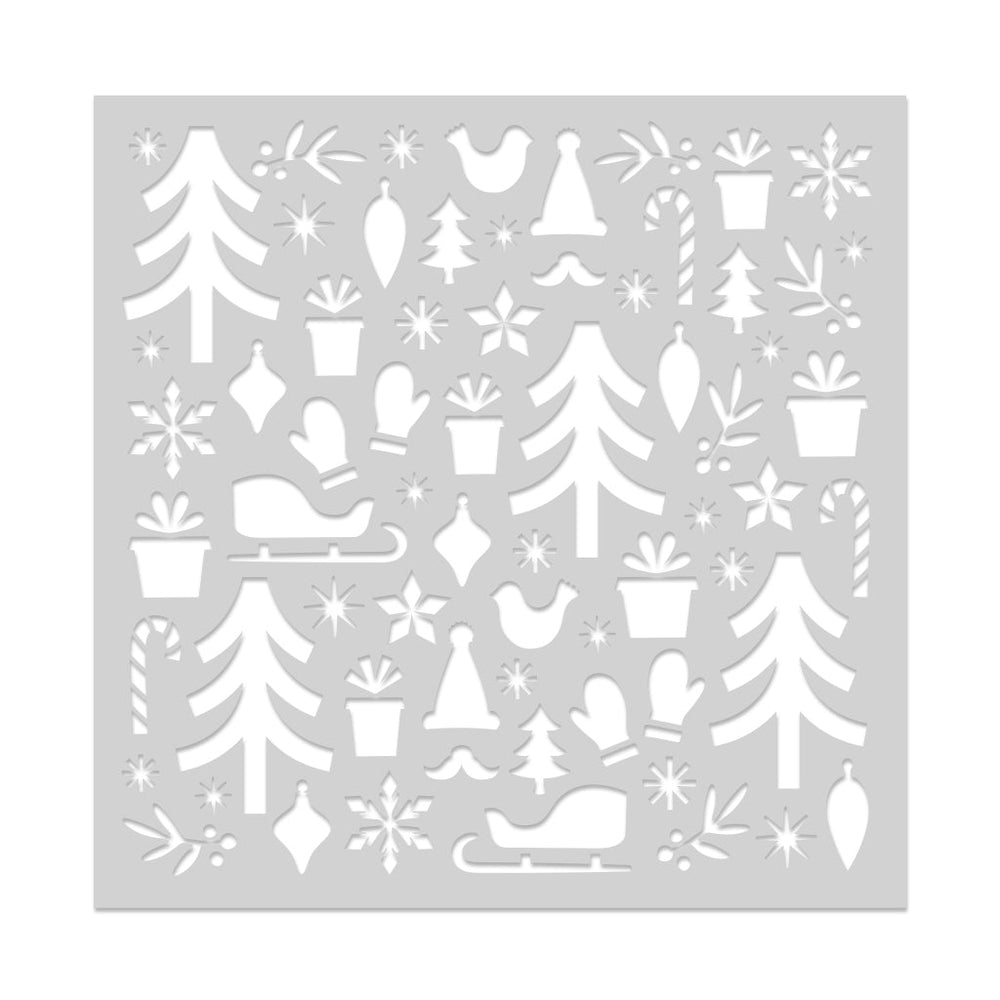 Hero Arts Holiday Pattern Stencil