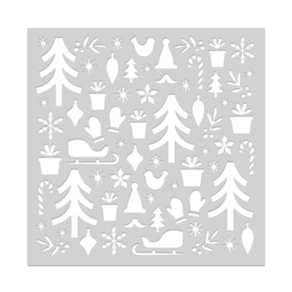 Hero Arts Holiday Pattern Stencil