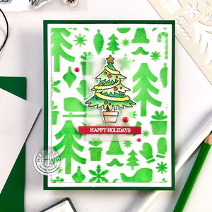 Hero Arts Holiday Pattern Stencil